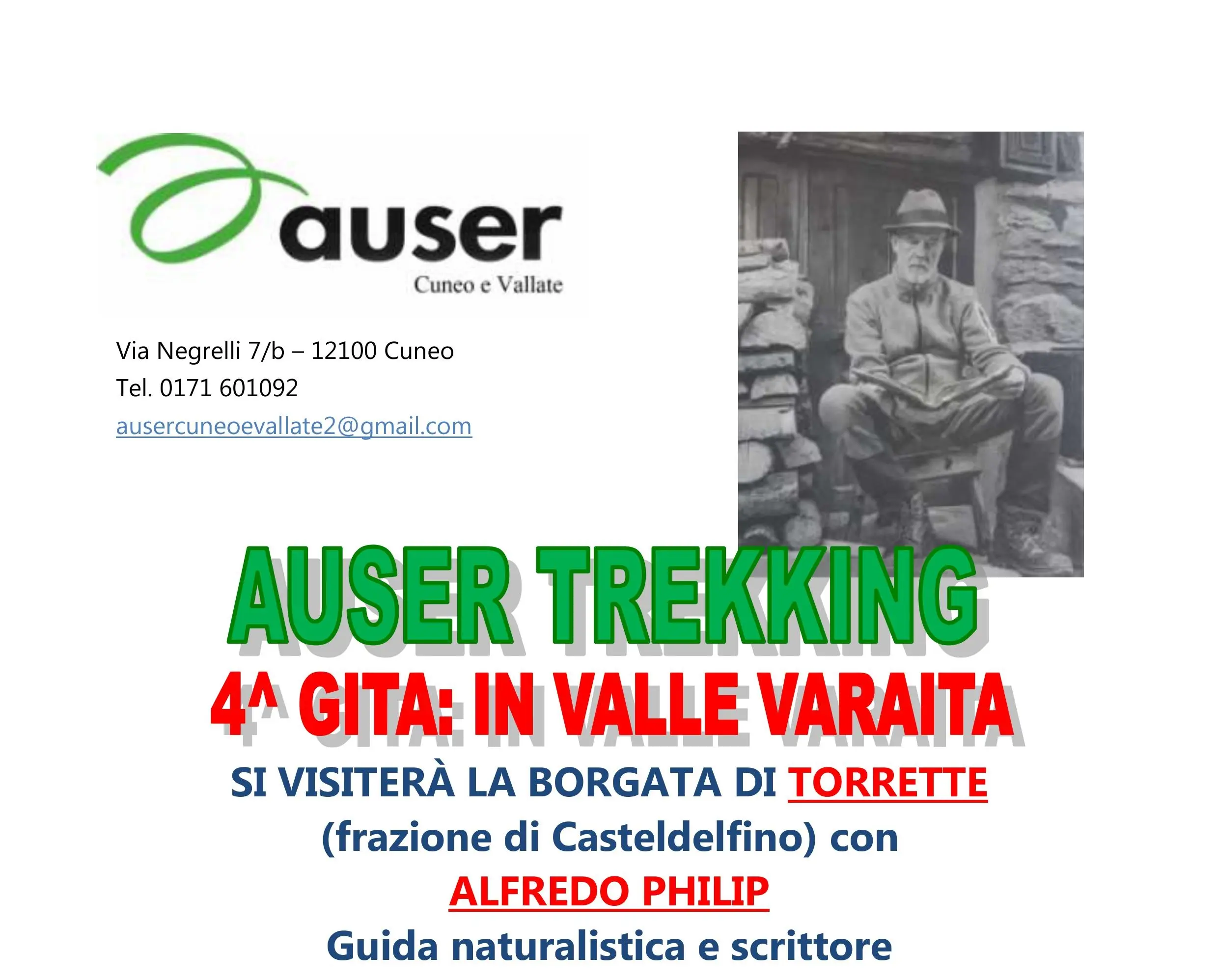 Locandina trekking a borgata Torrette